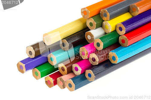 Image of Collection of multicolored pencils 