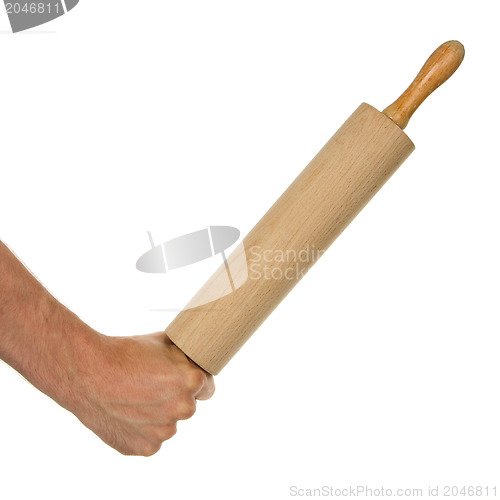 Image of Hand with rolling-pin
