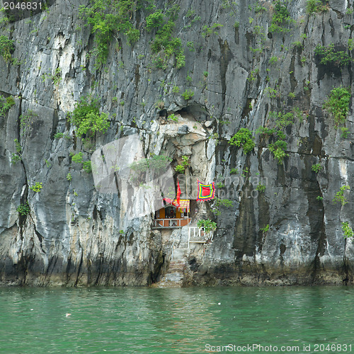 Image of Altar in Vietnam, hidden in the mountain, Ha Long Bay