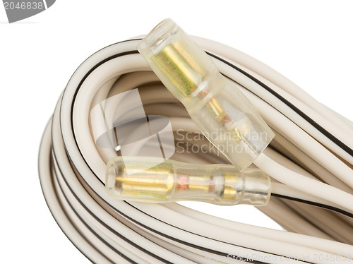 Image of Speaker cable isolated
