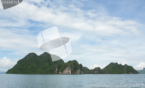 Image of Limestone rocks in Halong Bay, Vietnam