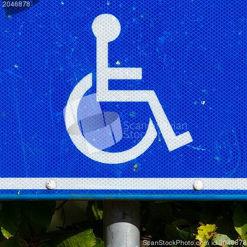 Image of Parking sign for disable people 