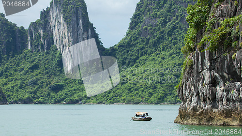 Image of Fishing boat in the Ha Long Bay