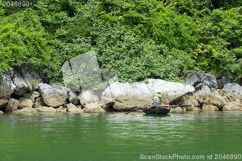 Image of Fishing boat in the Ha Long Bay