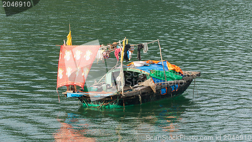 Image of Fishing boat in the Ha Long Bay