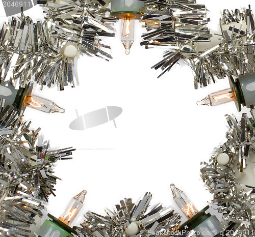 Image of Close-up of a silver Christmas star