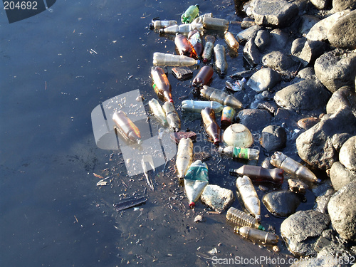 Image of Polluted water in a harbor
