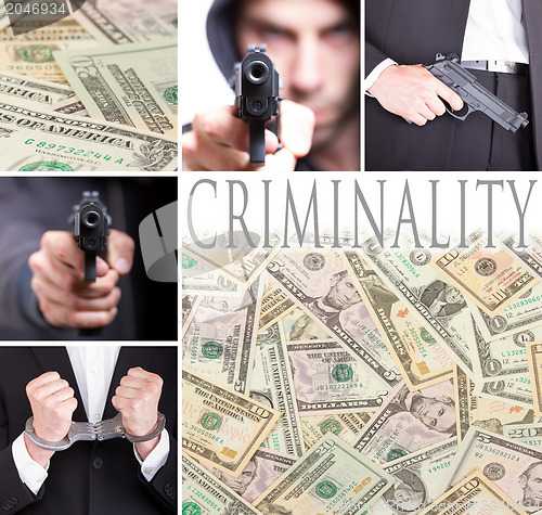 Image of Criminality, series of six images