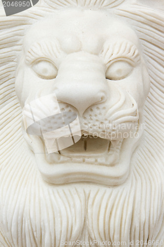 Image of HALONG,VIETNAM, 9 AUGUST 2012; Closeup of a lion statue. Vietnam