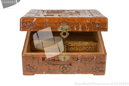 Image of Old wooden chest made in Suriname