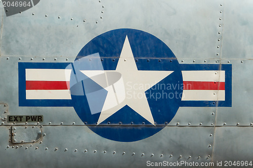 Image of Tail of Vietnam war Airplane