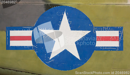 Image of Tail of Vietnam war Airplane