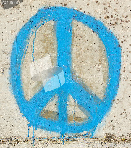 Image of Simple graffity on a concrete wall (piece)