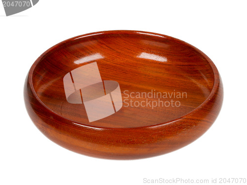 Image of Wooden (dark wood) bowl