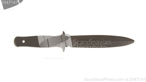 Image of Rubber training knife isolated