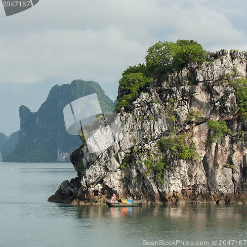 Image of Fishing boat in the Ha Long Bay