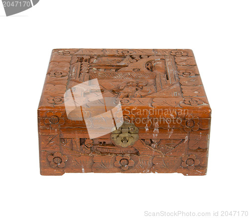 Image of Old wooden chest made in Suriname