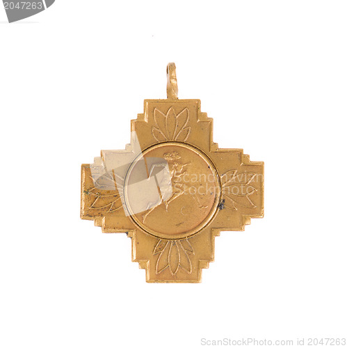 Image of 50 Year old medal isolated