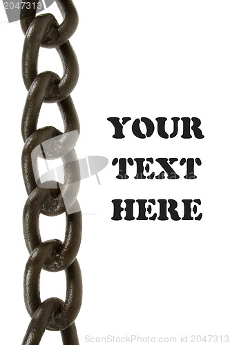 Image of Black chain isolated