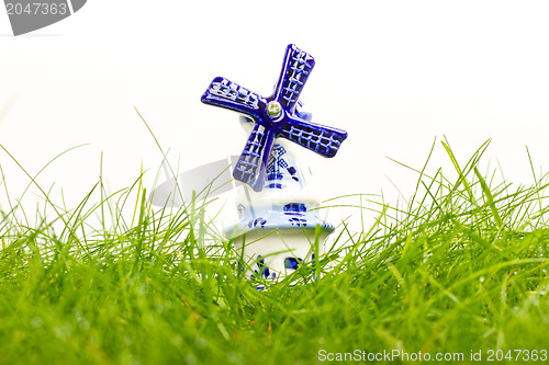 Image of Dutch mini porcelain windmill