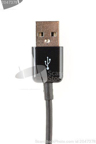 Image of USB cable isolated on white