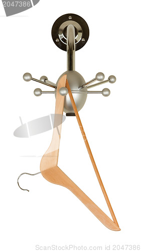 Image of Close up of a cloth hanger