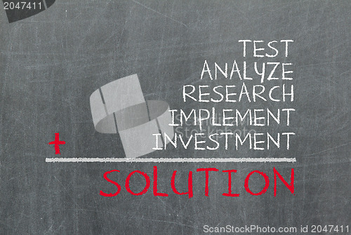 Image of Concept of solution