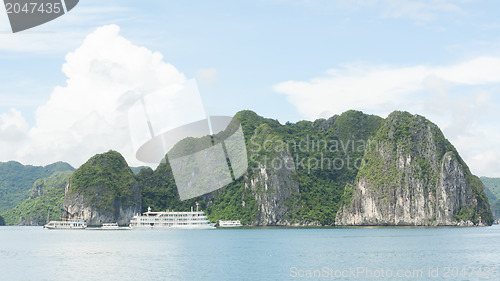 Image of Tourist Boat in Halong Bay