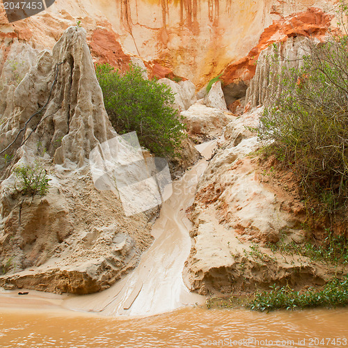 Image of Ham Tien canyon in Vietnam 