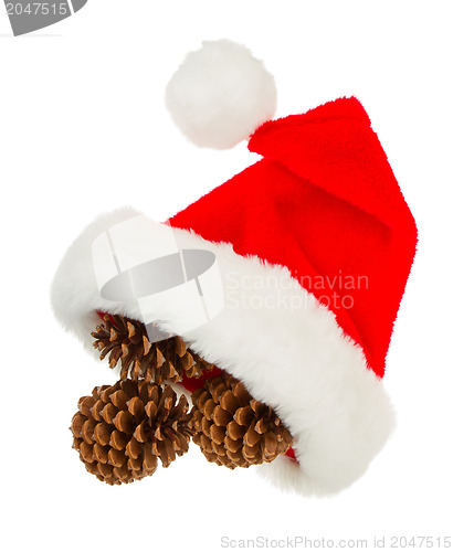Image of Simple santa hat isolated