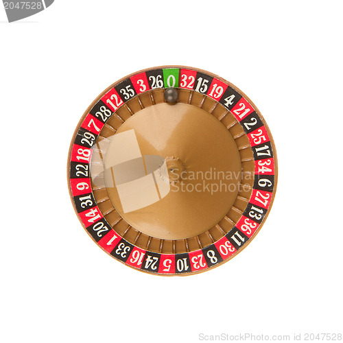 Image of Used roulette wheel and ball