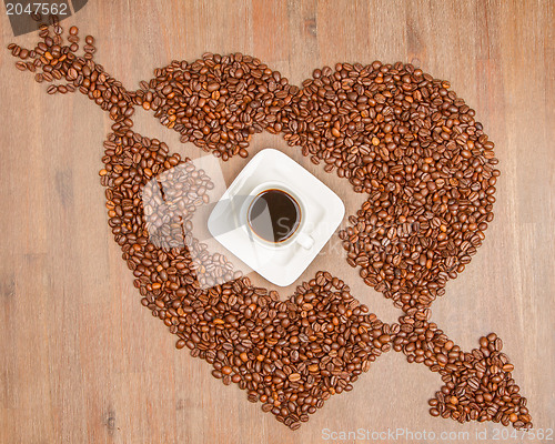 Image of Coffee heart 