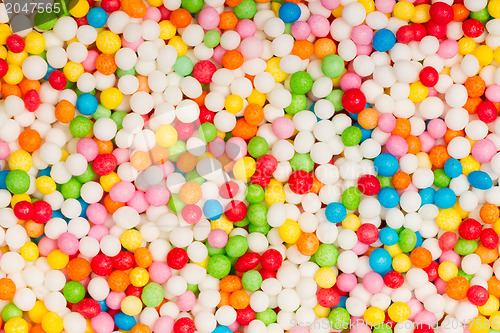 Image of Sweet sugar spreading pastry decoration background