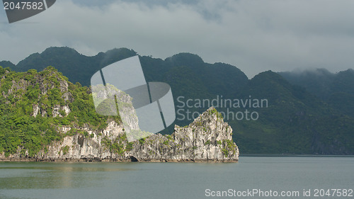 Image of Limestone rocks in Halong Bay, Vietnam