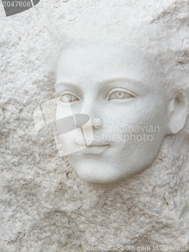 Image of Beautiful sculpture at a Vietnamese cemetery