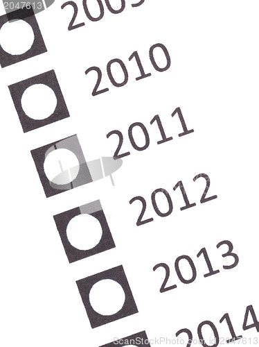 Image of Empty voting form (date)