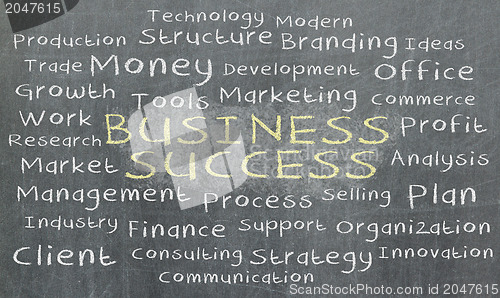 Image of Business word cloud written