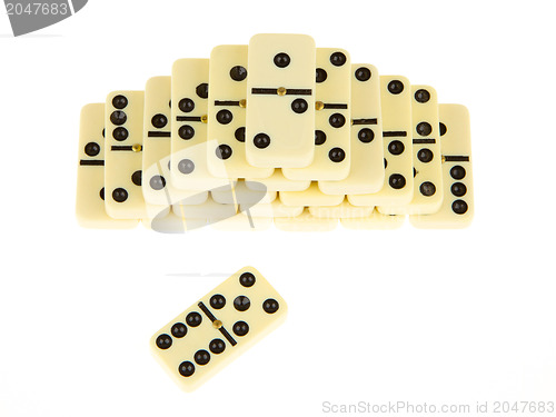 Image of Stacks of dominoes