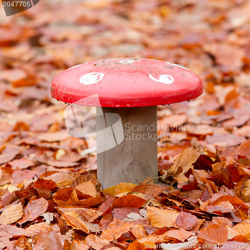 Image of Large metal mushroom 