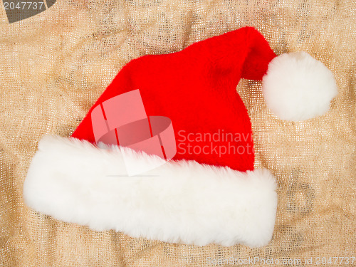 Image of Santa hat isolated