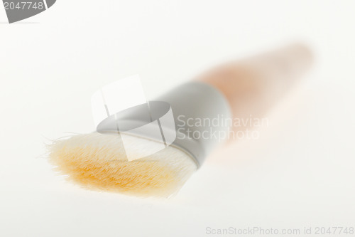 Image of Brand new paint brush, focus on hair