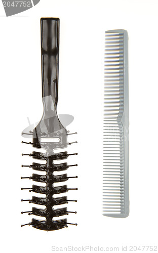 Image of Used black comb and brush