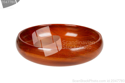 Image of Wooden (dark wood) bowl