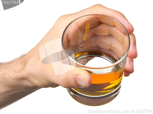 Image of Glass of whisky in hand