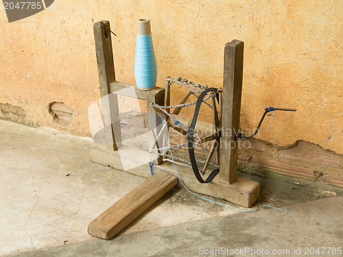 Image of Old distaff in a silk factory