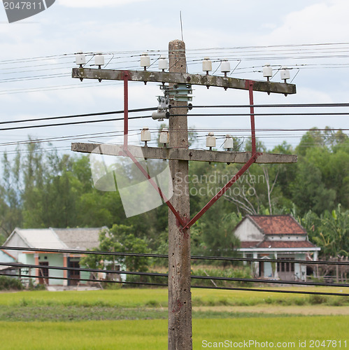 Image of Small electrical tower in Vietnam
