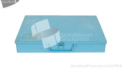 Image of Old metal box isolated