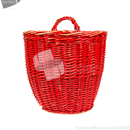 Image of Very old red basket 