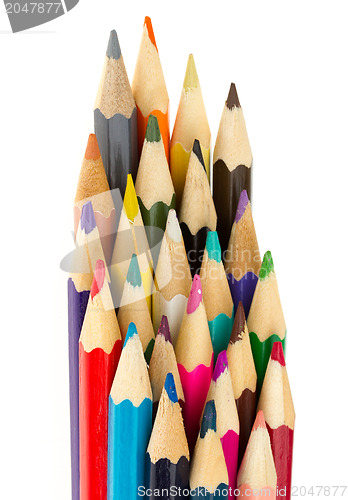 Image of Collection of multicolored pencils 