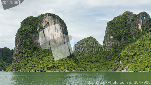Image of Limestone rocks in Halong Bay, Vietnam